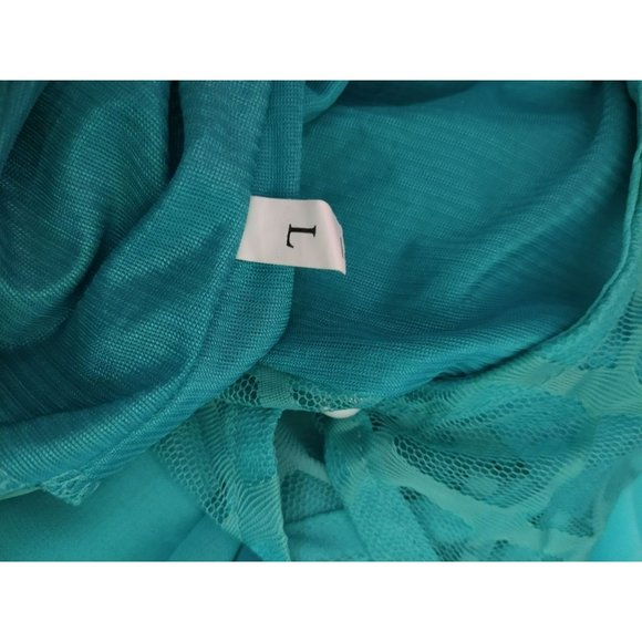 Layered Round Neck Chiffon Dress Size Large - Picture 4 of 10